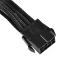 SilverStone SST-PP07-EPS8B 8-Pin-EPS auf 4+4-Pin-ATX/EPS Verlängerungskabel, 0,3 m, schwarz