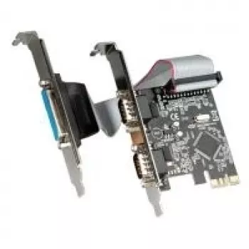 VALUE PCI-Express-Karte, 2x Seriell RS232, D-Sub 9, 1x Parallel EPP/ECP (15.99.2116)