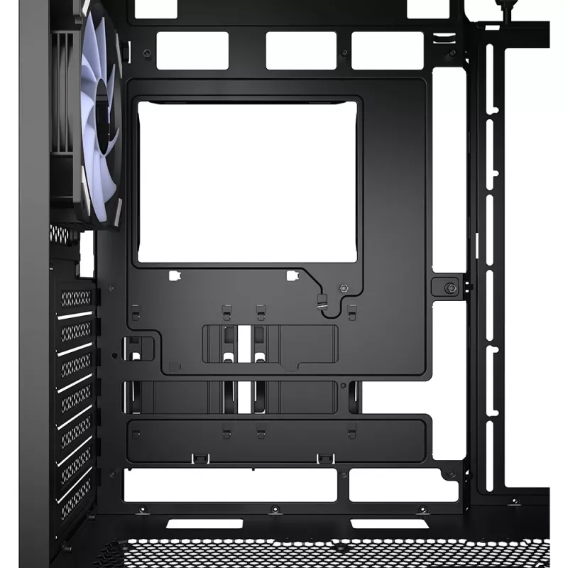 PC-Gehäuse Sharkoon AK4W RGB Streifen Midi Tower Schwarz