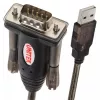 UNITEK Y-105A serielles Kabel Schwarz 1,5 m USB Typ-A DB-9