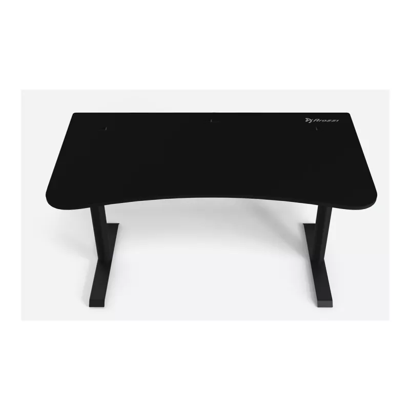 Arozzi Arena Medium Gaming-Tisch ARENA-MEDIUM-PBK, 140 x 75,5 cm, vollflächiges Mikrofaser-Mauspad, Pure Black