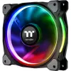 Thermaltake Riing Plus 14 LED RGB Radiator-Lüfter TT Premium Edition CL-F056-PL14SW-A, 140 mm, 3er-Pack mit Controller, Schwarz