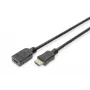 Digitus ASSMANN HDMI High Speed - HDMI mit Ethernet-Verlängerungskabel - HDMI (W) bis HDMI (M) - 5 m - Dreifachisolierung - Schwarz (AK-330201-050-S)