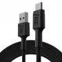 USB-Kabel Green Cell KABGC19 USB 2.0 2m USB A USB C Schwarz
