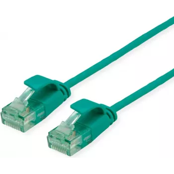 ROLINE RM UTP Patchkabel Kat6A/Kl.EA schlank Grün 1m - UTP (21.45.3433)