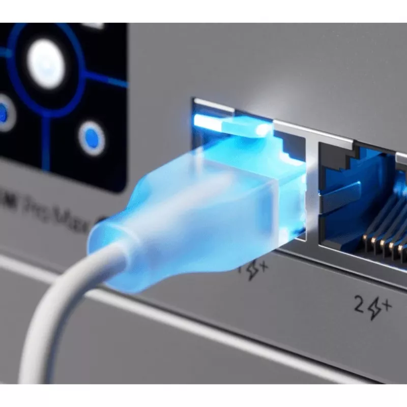 Netzwerk-Patchkabel UBIQUITI UACC-Cable-Patch-EL Cat6 RJ-45 2.5GbE PoE++ 0,15 m durchscheinend weiß (24 Stk.)