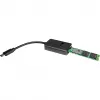 Inter-Tech K-1696-P2 USB-C-auf-M.2-SSD-Adapter, USB 3.2 Gen 2 (10 Gbit/s), PCIe NVMe und SATA, schwarz
