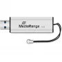 MediaRange SuperSpeed - USB-Stick - 32 GB - USB 3.0 - Schwarz/Silber (MR916)