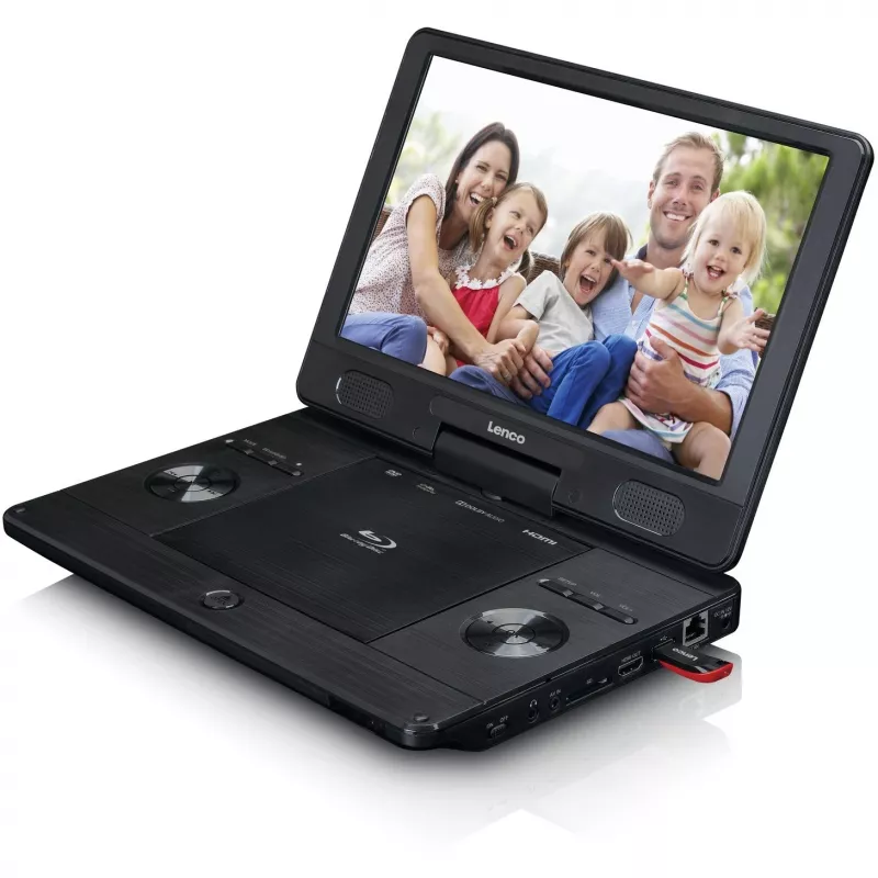 Lenco BRP-1150BK - Blu-ray-Disk-Player - Tragbar - Display: 29,5 cm (11,5 inch) - Schwarz