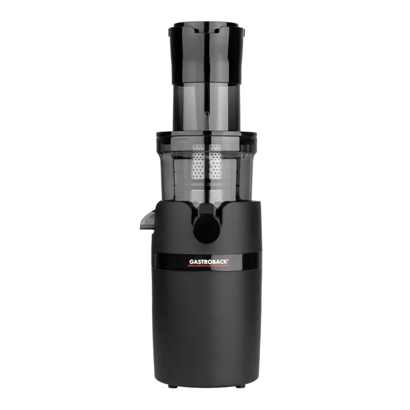 Gastroback 40146 Vita Fresh Slow Juicer, 200 W, 50 U/min, 0,8-l-Saftkrug, 78 mm Einfüllschacht