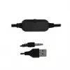 Esperanza EGS106 Rainbow Nortec 2.0 Lautsprecher, 6 W (2x3 W), USB-Stromversorgung, 3,5-mm-Miniklinke, RGB-LED, schwarz