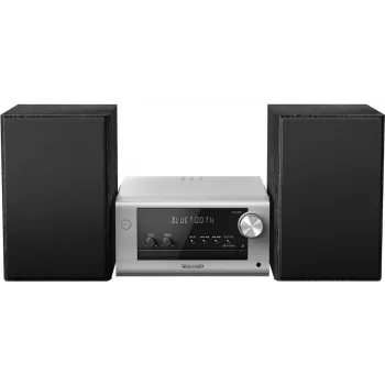 Panasonic SC-PM704 - Mikrosystem - 80 Watt (gesamt) - Silber (SC-PM704EG-S)