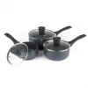 Topfset Russell Hobbs Nightfall Stone 3-teilig 16/18/20 cm antihaftbeschichtet