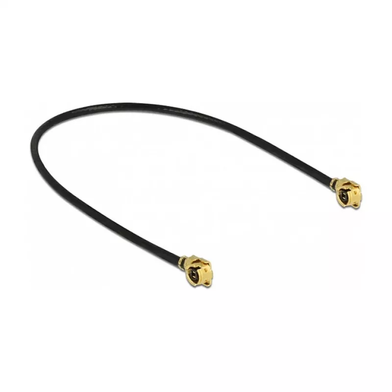 Delock 89607 Antennenkabel, MHF auf MHF, 10 cm, Schwarz
