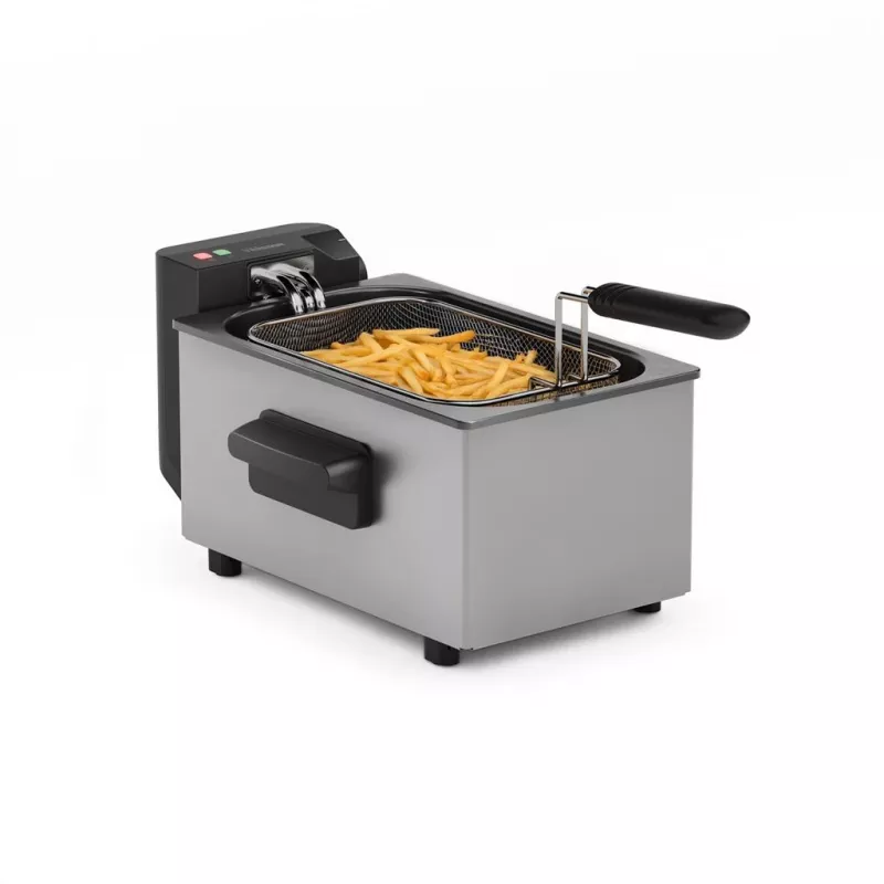Tristar Fritteuse | FR-9338 | Leistung 2000 W | Fassungsvermögen 3 L | Edelstahl/Schwarz