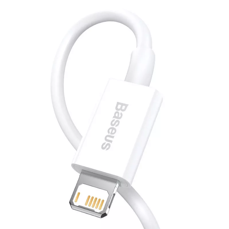 Baseus CALYS-A02 Mobiltelefonkabel Weiß 1 m USB A Lightning