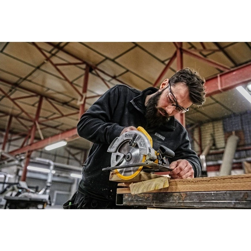 DeWALT DWE560 Handkreissäge, 1350 W, 184 mm Sägeblatt, 5500 U/min, gelb/schwarz