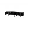 TV-Schrank cama meble VERA 190x40x50 cm – mattschwarze Oberseite und Rahmen