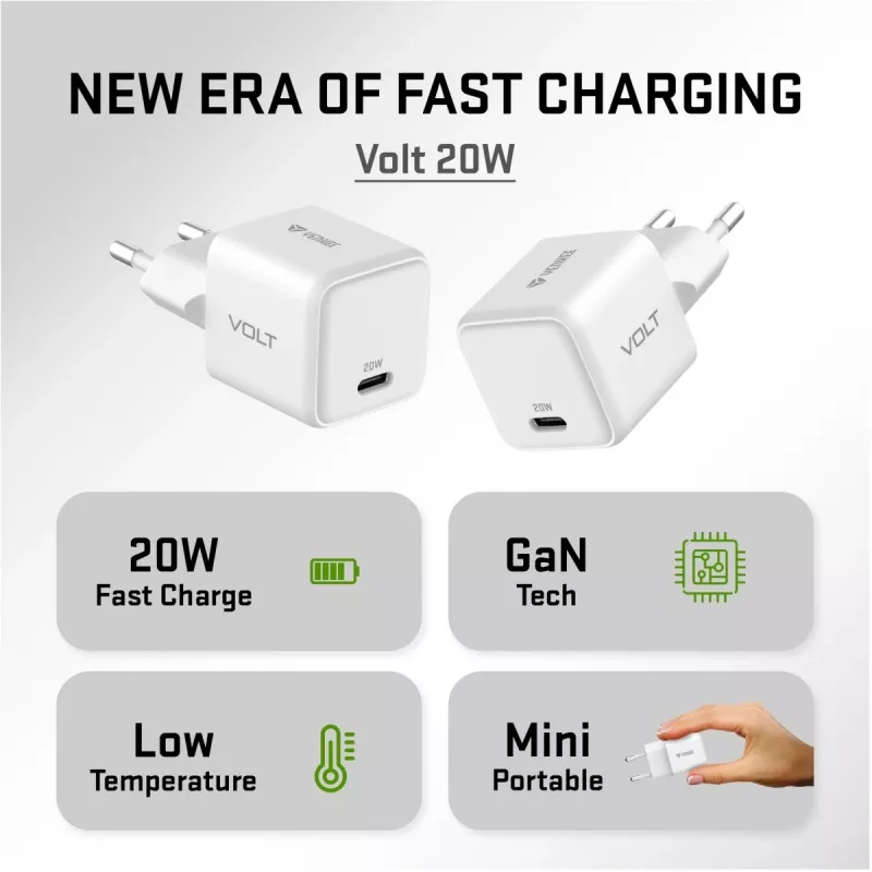 USB‑C‑Netzteil YENKEE YAC G20 20W 3A Power Delivery