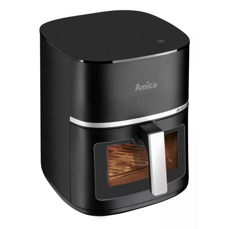 Amica AFM 6020 Heißluftfritteuse, 7,2 l, 1700 W, 10 Programme, LCD-Display, schwarz