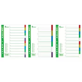 Register Forpus, A4, 1-12 Farben, Kunststoff