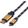 ROLINE GOLD USB 2.0 Kabel, Typ A - 5-Pin Mini 1,8m (11.02.8822)