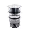 Esperanza Steam Volcano EKG009 Dampfgarer, 3 Körbe, 400 W