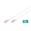 Digitus DK-1624-100S-5 CAT 6 U/FTP Slim Patchkabel, 10 m, grau, 5er-Pack