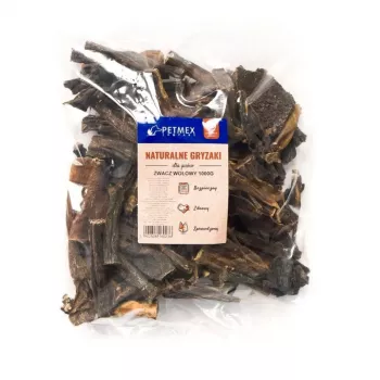 PETMEX Rinderpansen Kausnack 1 kg – natürlicher Rinderpansen-Kausnack für ausgewachsene Hunde, 1-kg-Packung