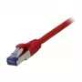 Patchkabel RJ45 - CAT6A 500 MHz - 0,25 m - rot - S-STP(S/FTP) - AWG26 - LSZH - Synergy 21