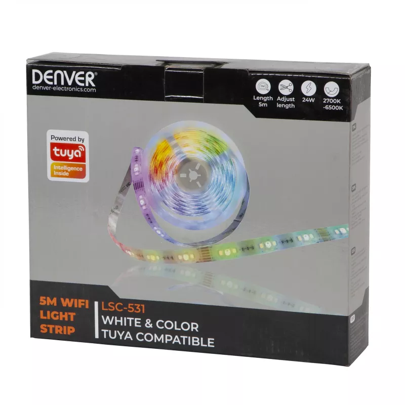 Denver LSC-531 WLAN-Lichtleiste, 5 m, Tuya