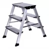 Step stool Krause 126030 — aluminium 3-step, 65 cm max height, 6.1 kg, 500 mm width