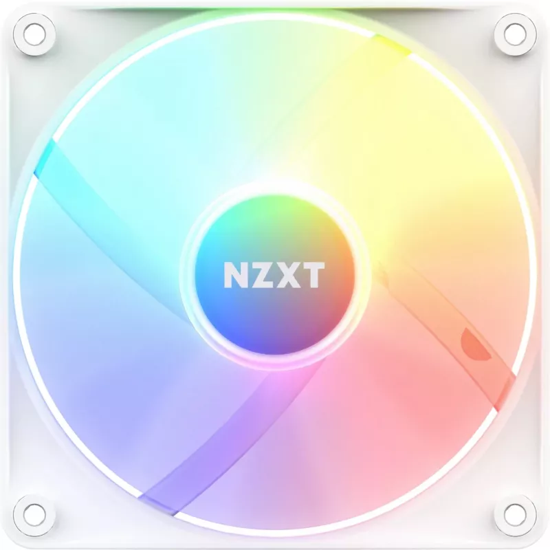 NZXT F120 RGB Core RF-C12SF-W1 120-mm-Gehäuselüfter, 500–1800 U/min, PWM, Weiß