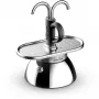 Bialetti Mini Express Induction Espressokocher-Set 7310, 2 Tassen mit 2 Gläsern