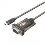 Unitek Y-1105K USB-C-auf-RS-232-Adapter, 1,5 m, schwarz