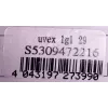 Schutzbrille UVEX LGL 29 – Modell 53/0/947/2216/UNI, schwarzer Rahmen