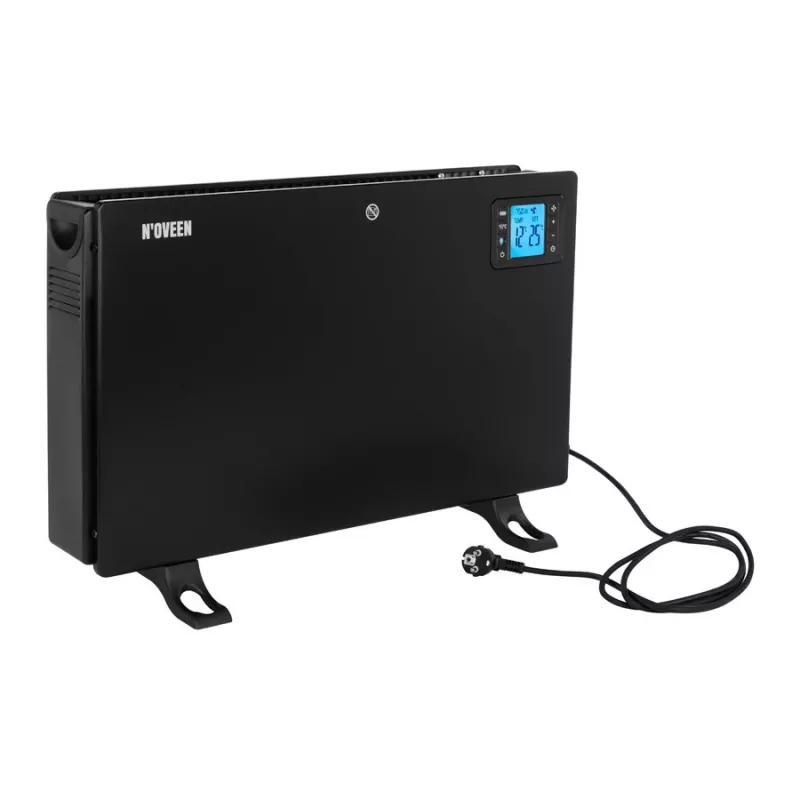 Elektrischer Konvektor-Heizlüfter NOVEEN CH7100 — 2000 W, 3 Leistungsstufen, LCD, Timer, Fernbedienung, schwarz