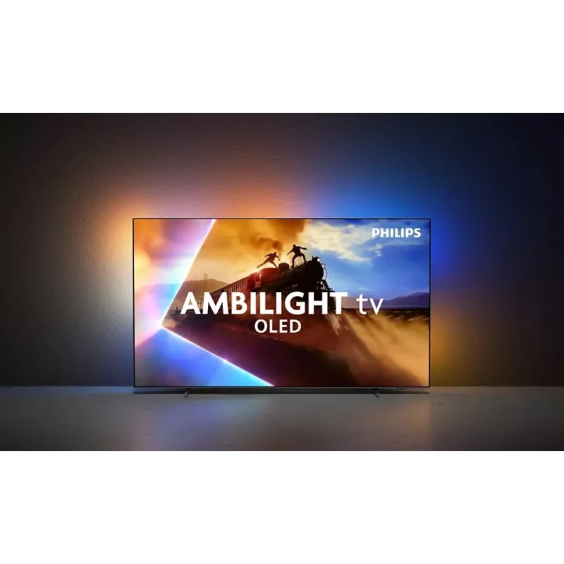 Philips 77OLED770/12 77 Zoll (195,6 cm) OLED 4K UHD Ambilight Smart-TV, Titan OS, Dolby Vision, HDR10+, 120 Hz, WLAN