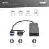 Digitus DA-70235 4-Port-USB-3.0-Hub Slim Line mit USB-C-Adapter, 5 Gbit/s