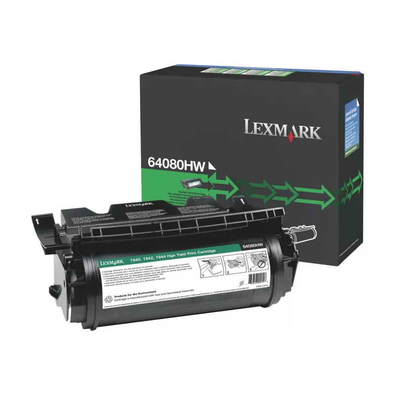 Lexmark 64080HW Toner, hohe Reichweite, 21.000 Seiten, Schwarz, für T640/T642/T644, X642/X644/X646