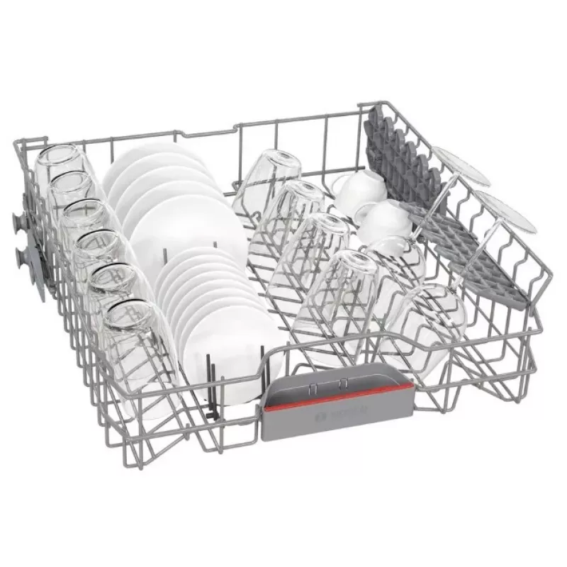 Bosch SMS4EVI04E freistehender Geschirrspüler, 13 Maßgedecke, 46 dB, Energieklasse D, Home Connect, 60x60x84,5 cm, Edelstahl