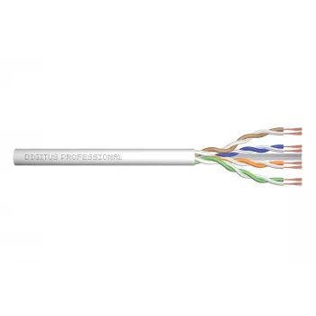 Netzwerkkabel Digitus CAT 6A U/UTP Twisted-Pair-Patchkabel lose 100 m Grau