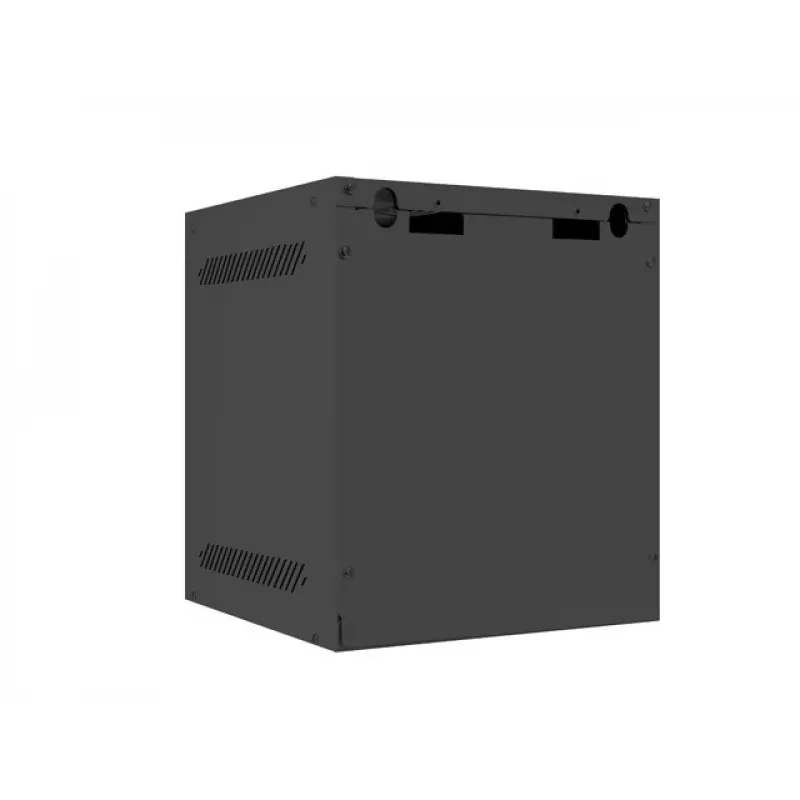Lanberg WF10-2306-10B 10" Wandschrank (Rack) 6U, 280×310 mm, Glastür, 20 kg, schwarz (RAL 9004)