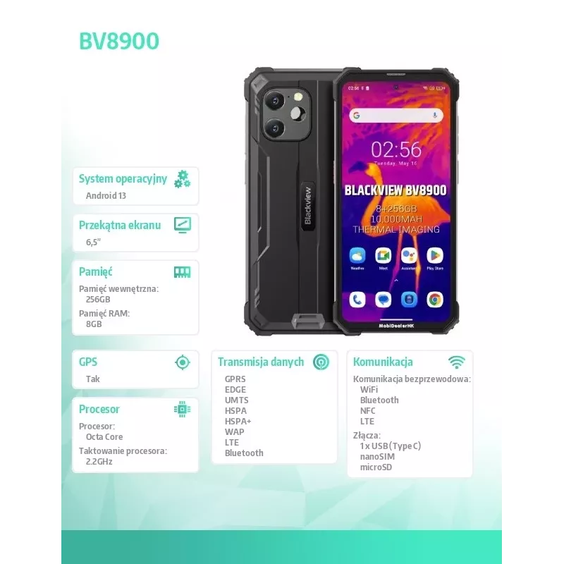 Blackview BV8900 8/256 Schwarz