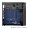 Akyga AK19BK Micro-Tower-PC-Gehäuse, Micro-ATX / Mini-ITX, USB-C + USB 3.0 + 2x USB 2.0, ohne Netzteil, schwarz