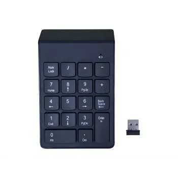 Gembird KPD-W-02 numerisches Tastenfeld Notebook/PC Bluetooth Schwarz