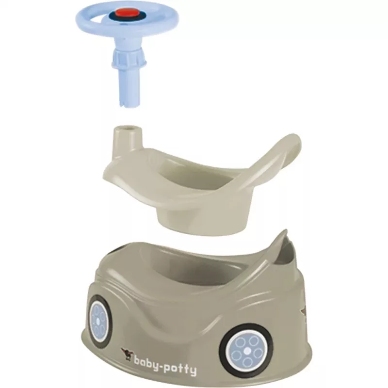 Baby-Töpfchen Grau, Töpfchen Grau/Blau