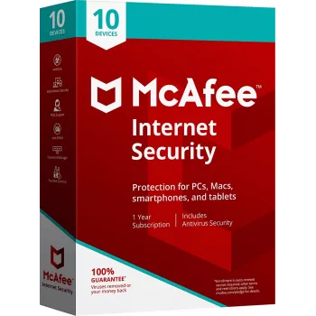 McAfee Internet Security 10 - Geräte 1 Jahr