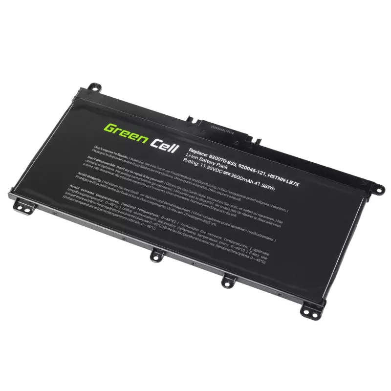 Battery Green Cell HP145 für HP Pavilion (LiPo 3600 mAh, 11,55 V, schwarz)
