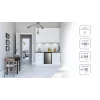 Freistehender Kühlschrank MPM 112-CJ-16/AA — 82 L Gesamt, 69 L Kühlteil, 11 L Gefrierteil, grau, 480×500×840 mm, wechselbarer Türanschlag, Klasse E